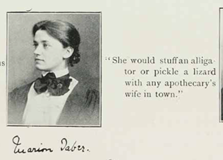 She would stuff an alligator...